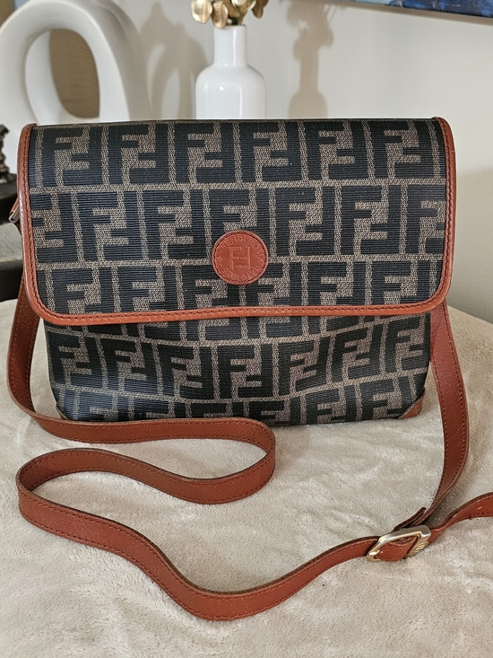 Fendi Handbags - Fendi FF Zucca Crossbody Bag - VINTAGE & AUTHENTIC